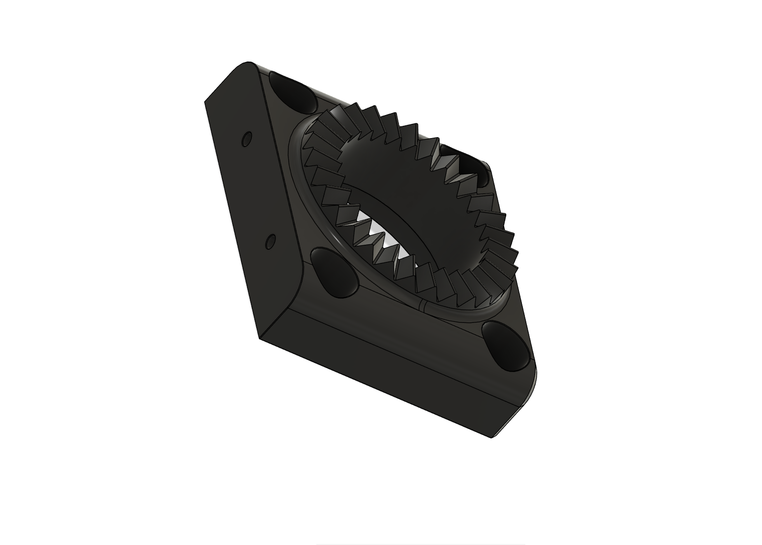 CAD model of a precision gear component